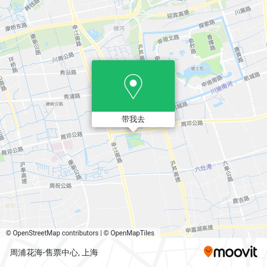 周浦花海-售票中心地图