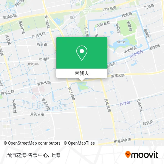 周浦花海-售票中心地图