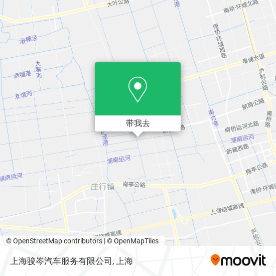 上海骏岑汽车服务有限公司地图