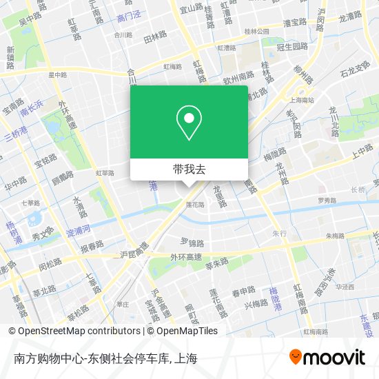 南方购物中心-东侧社会停车库地图