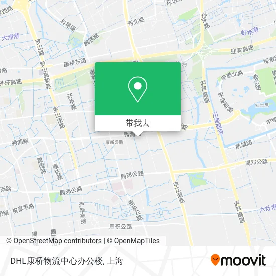 DHL康桥物流中心办公楼地图
