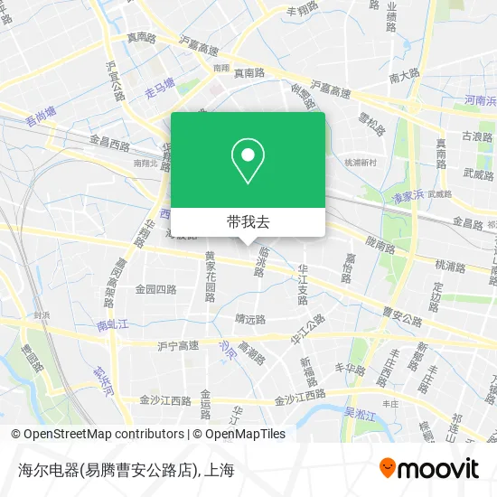 海尔电器(易腾曹安公路店)地图