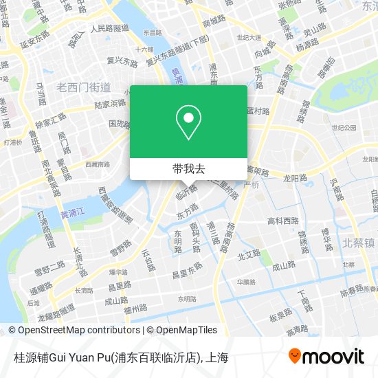 桂源铺Gui Yuan Pu(浦东百联临沂店)地图