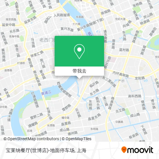 宝莱纳餐厅(世博店)-地面停车场地图