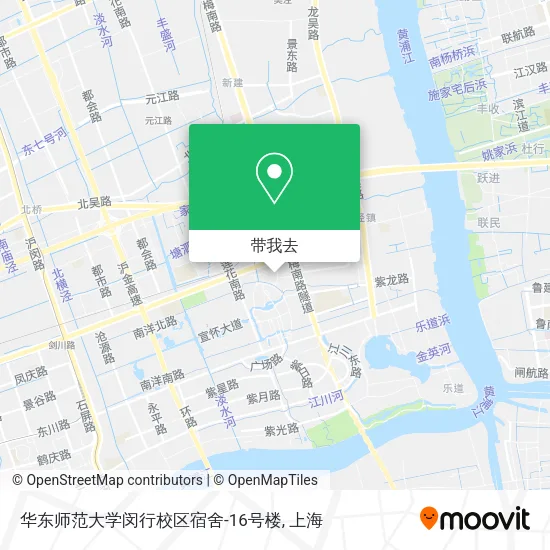 华东师范大学闵行校区宿舍-16号楼地图