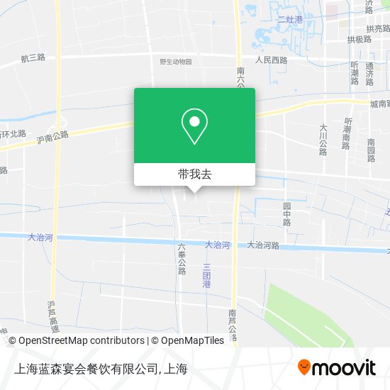 上海蓝森宴会餐饮有限公司地图