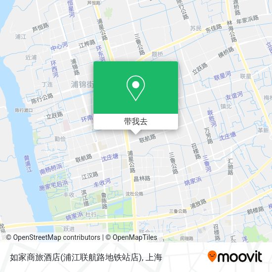 如家商旅酒店(浦江联航路地铁站店)地图