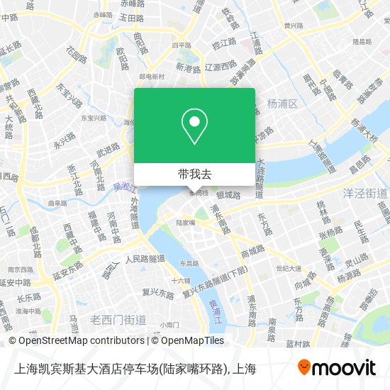 上海凯宾斯基大酒店停车场(陆家嘴环路)地图