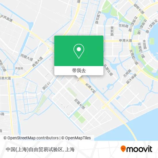 中国(上海)自由贸易试验区地图
