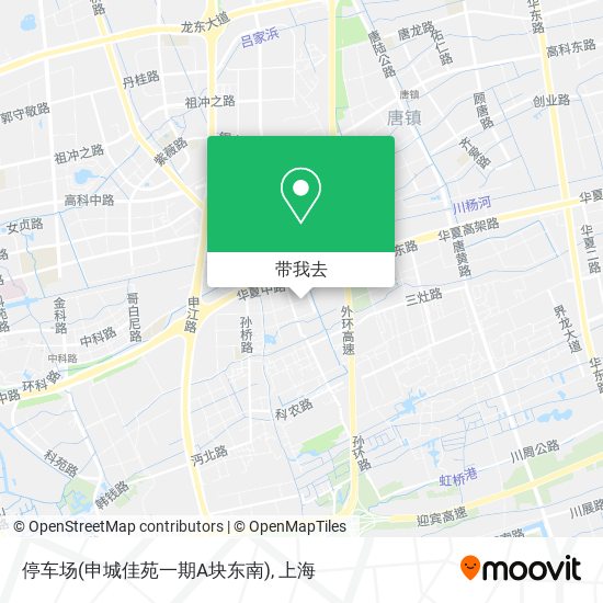 停车场(申城佳苑一期A块东南)地图