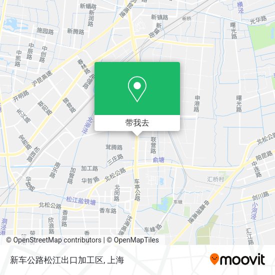 新车公路松江出口加工区地图
