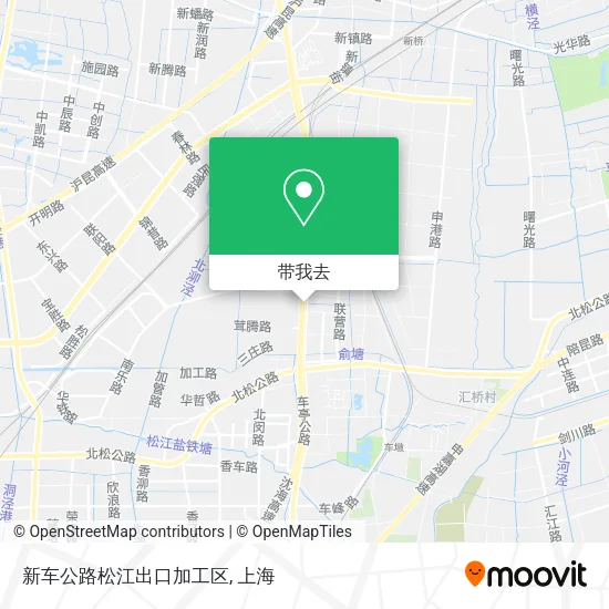 新车公路松江出口加工区地图