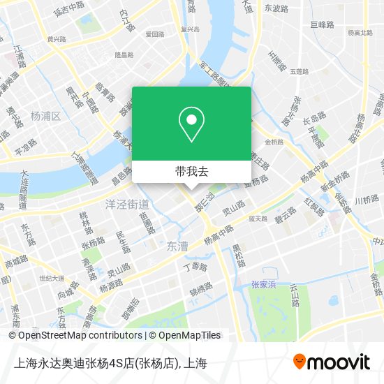 上海永达奥迪张杨4S店(张杨店)地图