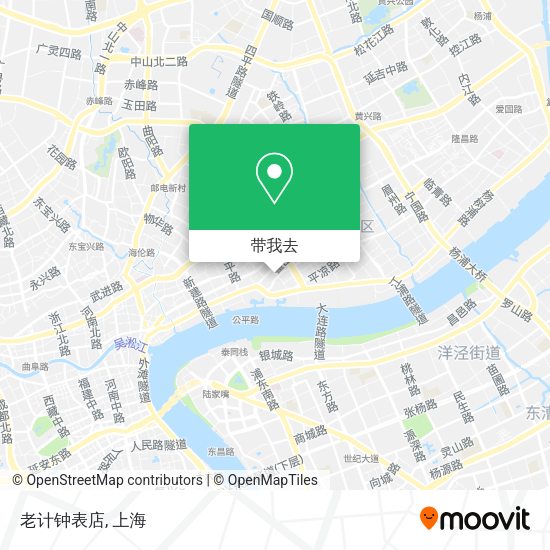 老计钟表店地图