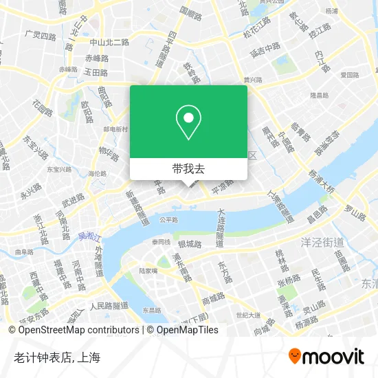 老计钟表店地图