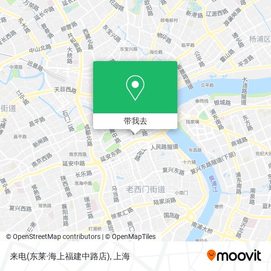 来电(东莱·海上福建中路店)地图
