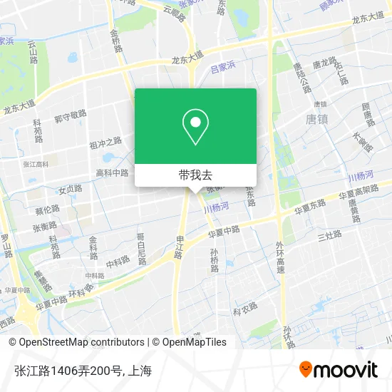 张江路1406弄200号地图
