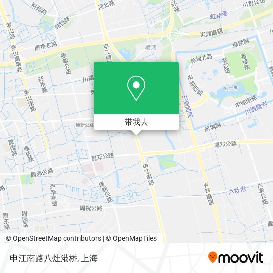 申江南路八灶港桥地图