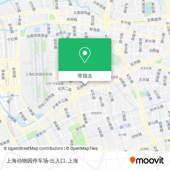 上海动物园停车场-出入口地图