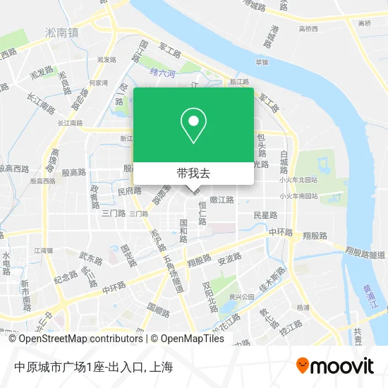 中原城市广场1座-出入口地图