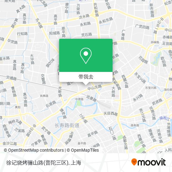 徐记烧烤骊山路(普陀三区)地图
