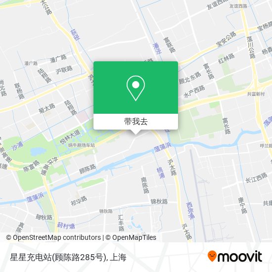 星星充电站(顾陈路285号)地图