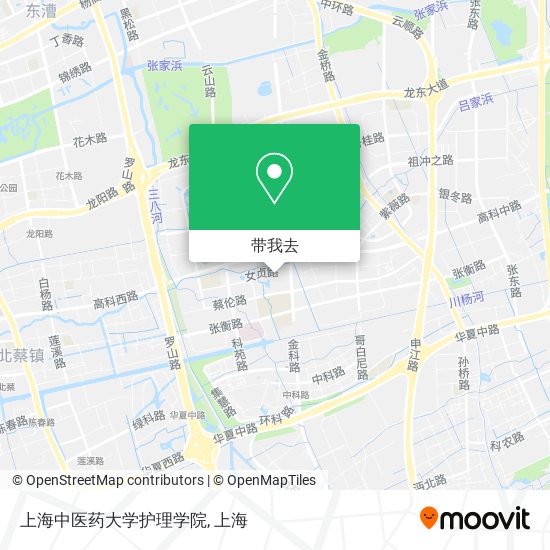 上海中医药大学护理学院地图
