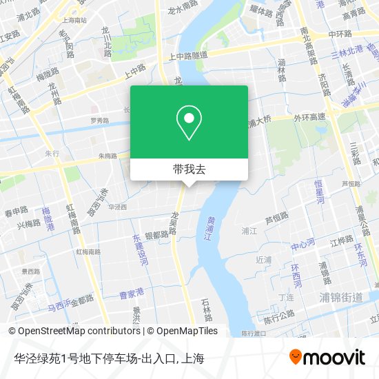 华泾绿苑1号地下停车场-出入口地图