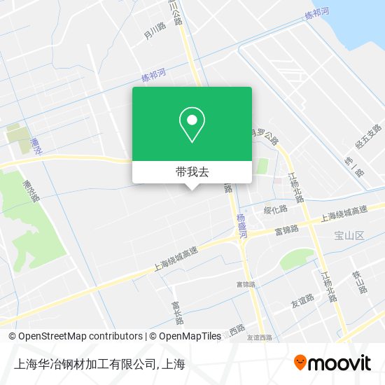 上海华冶钢材加工有限公司地图