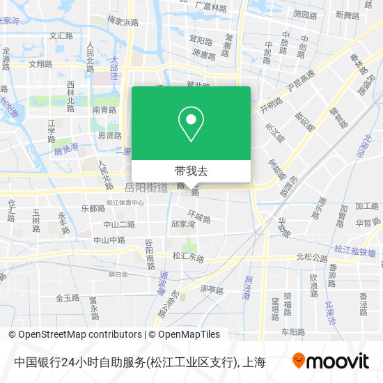 中国银行24小时自助服务(松江工业区支行)地图