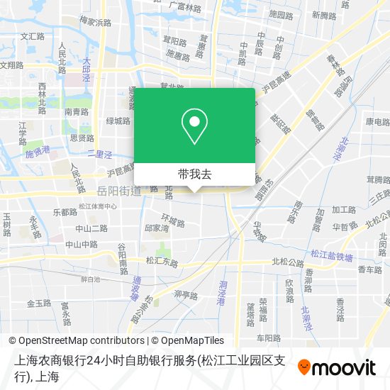 上海农商银行24小时自助银行服务(松江工业园区支行)地图