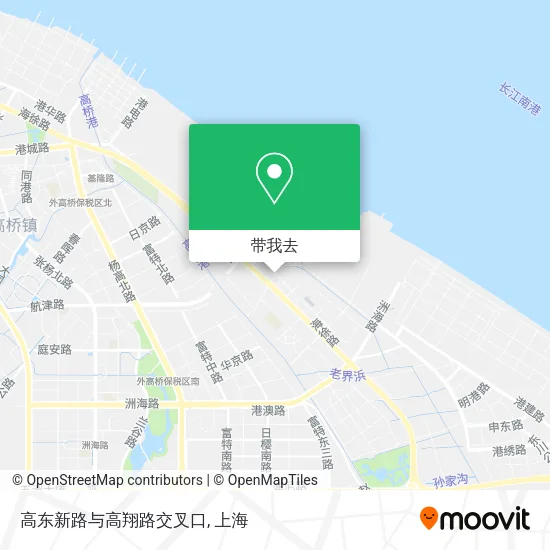 高东新路与高翔路交叉口地图