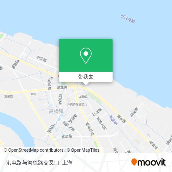港电路与海徐路交叉口地图