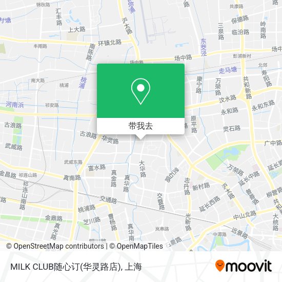 MILK CLUB随心订(华灵路店)地图