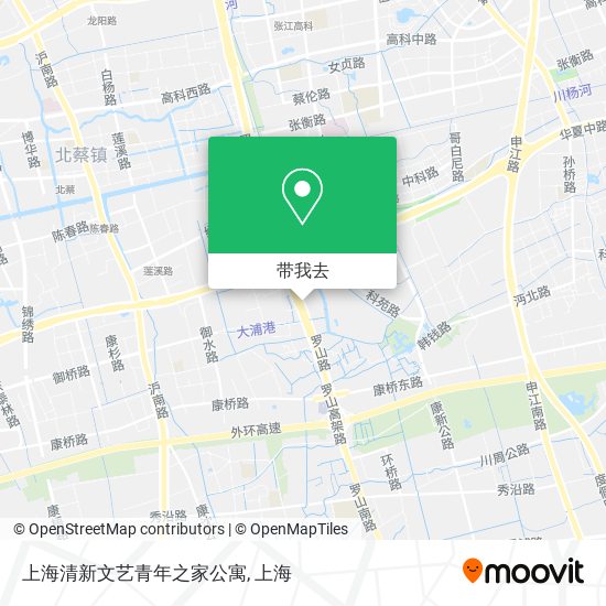 上海清新文艺青年之家公寓地图