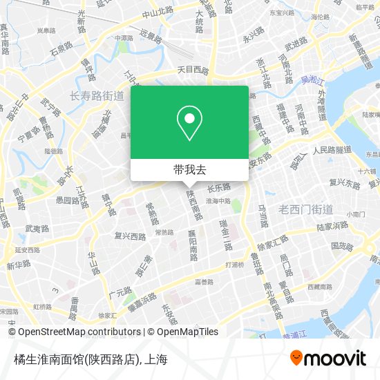 橘生淮南面馆(陕西路店)地图