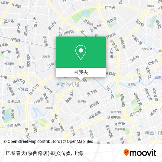 巴黎春天(陕西路店)-跃众传媒地图