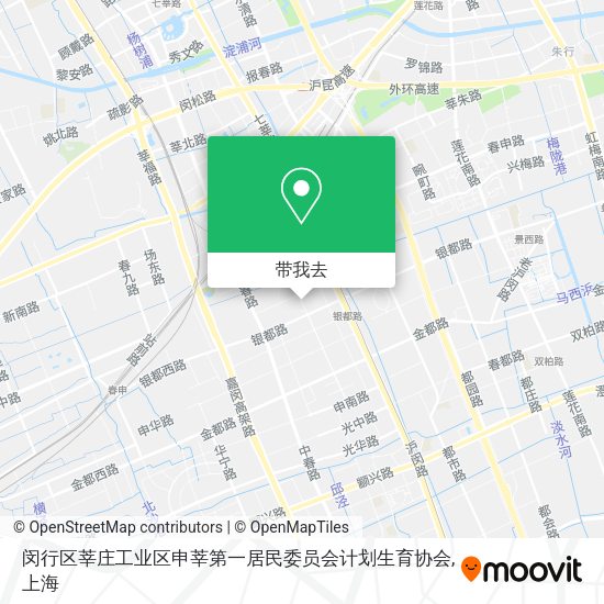 闵行区莘庄工业区申莘第一居民委员会计划生育协会地图