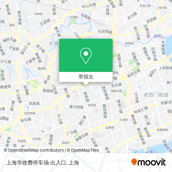 上海市收费停车场-出入口地图