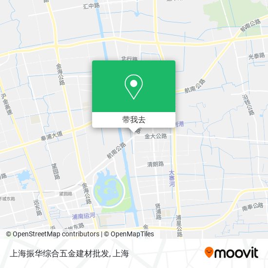 上海振华综合五金建材批发地图
