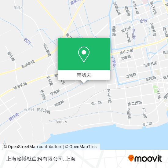 上海澎博钛白粉有限公司地图