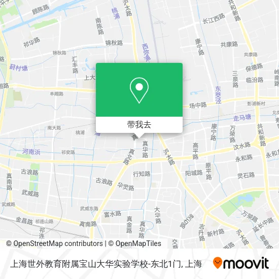 上海世外教育附属宝山大华实验学校-东北1门地图
