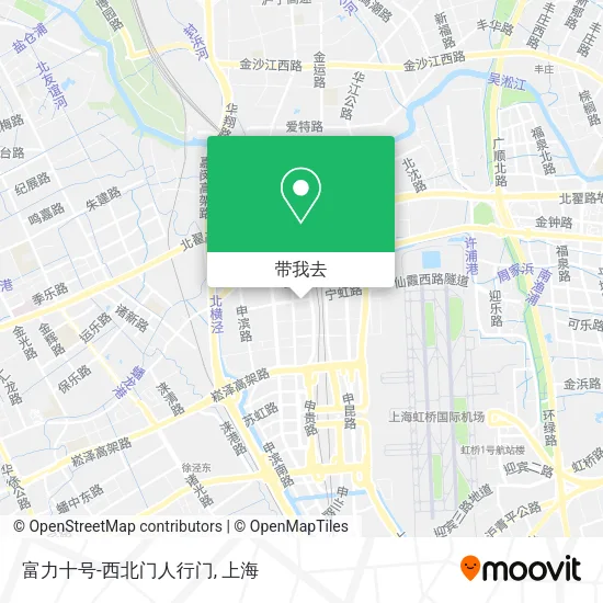 富力十号-西北门人行门地图
