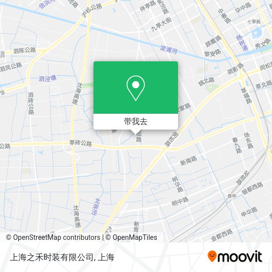 上海之禾时装有限公司地图