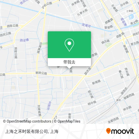 上海之禾时装有限公司地图