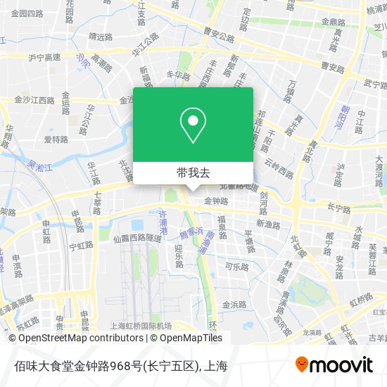 佰味大食堂金钟路968号(长宁五区)地图