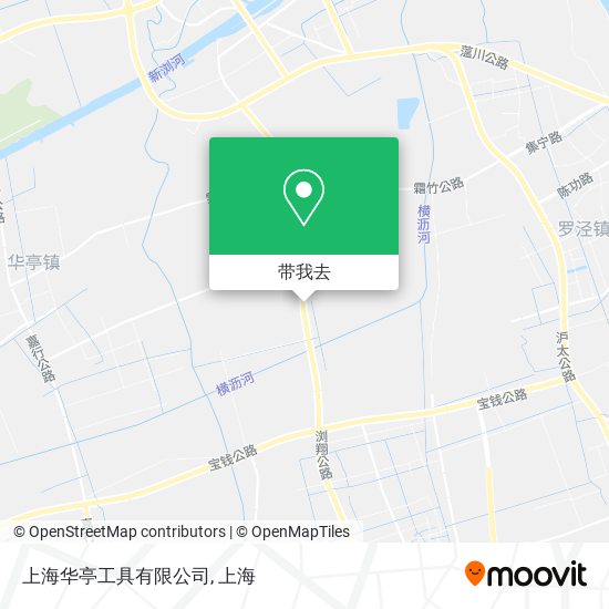 上海华亭工具有限公司地图