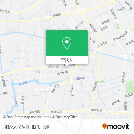 泗泾人民法庭-北门地图