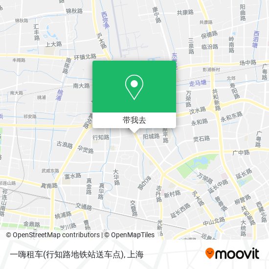 一嗨租车(行知路地铁站送车点)地图