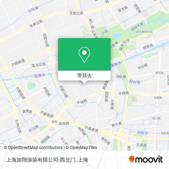 上海加翔涂装有限公司-西北门地图